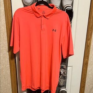 Under Armour Men's Bright Coral Polo Shirt